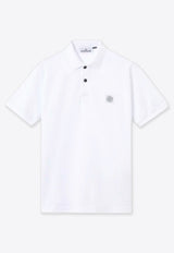 Stone Island Compass Patch Polo T-shirt White L2S152200011S0039V0001_WHITE_70224469