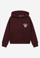 Polo Ralph Lauren Kids Boys Embroidered Logo Hoodie Burgundy 323B27301002CO/T_POLOR-RR