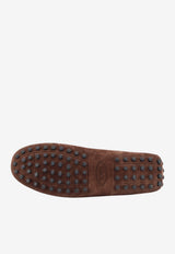 Tod's Embossed Logo Suede Leather Loafers Brown XXM22L0KO60RE0S611_Brown_70013777