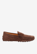 Tod's Embossed Logo Suede Leather Loafers Brown XXM22L0KO60RE0S611_Brown_70013777