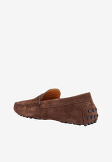 Tod's Embossed Logo Suede Leather Loafers Brown XXM22L0KO60RE0S611_Brown_70013777