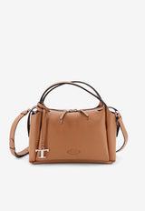 Tod's Apa Timeless T Charm Leather Crossbody Bag Brown XBWAPAU0100QRIS410_KENIA SCURO_70014059