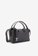 Tod's Apa Timeless T Charm Leather Crossbody Bag Black XBWAPAU0100QRIB999_Black_70014067