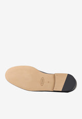 Tod's Embossed Logo Leather Loafers Black XXW25M0KM3091TB999_Black_70014175