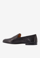 Tod's Embossed Logo Leather Loafers Black XXW25M0KM3091TB999_Black_70014175