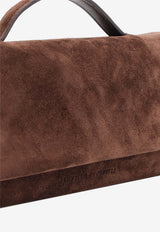 Brunello Cucinelli Essence Suede Handbag Brown MBDLB2815C9885_ESPRESSO_70014716