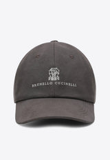 Brunello Cucinelli Logo Embroidered Baseball Cap Brown M252D9850CO/T_CUCIN-CSN11