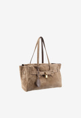 Brunello Cucinelli Suede Leather Shoulder Bag Beige MBDLB2848C8769_TORBA_70014877