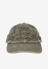 Golden Goose DB Golden Patch Faded Denim Baseball Cap Green GUP02837P00273460529_DARK KALAMATA_70224422
