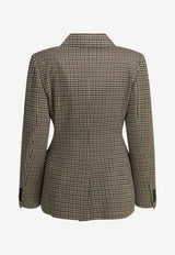 Max Mara Eccelso Houndstooth Double-Breasted Blazer Brown 2621916091600MXMECCELSO001_7da2f4c0-500d-41e7-b126-422b9517b231
