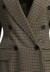 Max Mara Eccelso Houndstooth Double-Breasted Blazer Brown 2621916091600MXMECCELSO001_7da2f4c0-500d-41e7-b126-422b9517b231