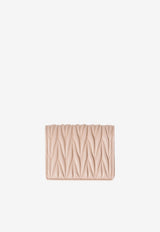 Miu Miu Matelassé Leather Wallet Pink 5MV204AFPP_F0236