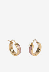 Miu Miu Enamel Hoop Earrings Pink 5IO1032F6T_F0615