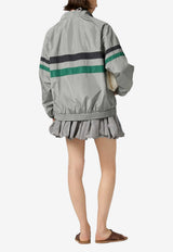 Miu Miu Technical Zip-Up Jacket Gray ML1522SOOO163N_F0112