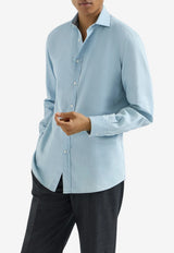 Denim Button-Up Shirt