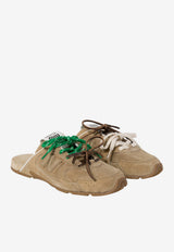 Miu Miu Washed Suede Sabot Mules Beige 5E333EF005Z5O_F0379