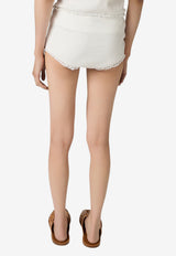 Miu Miu Lace-Trimmed Briefs White SP9483SOOO1951_F0009