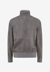Brunello Cucinelli Shearling Suede Jacket Taupe MPMCU1737C9873_ACCIAIOPELOECRU'_70014805