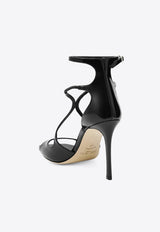 Jimmy Choo Azia 95 Sandals in Patent Leather Black AZIA95PAT/T_JIMCH-010003