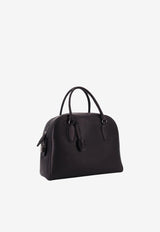 The Row India 12 Leather Handbag Black W1595L72BAS_BLACK ANS_70152764