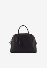 The Row India 12 Leather Handbag Black W1595L72BAS_BLACK ANS_70152764