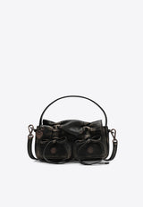 Acne Studios Micro Multipocketed Crossbody Bag Dark Brown A10386LE/T_ACNE-AIP