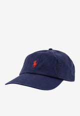 Polo Ralph Lauren Logo Embroidered Baseball Cap Blue 710548524014_NEWPORTNAVYRLRED_70224411