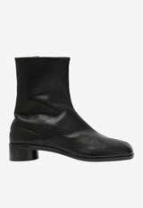 Maison Margiela Tabi Grained Leather Ankle Boots Black S57WU0153P7805/T_MARGI-T8013