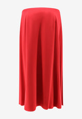 Valentino Midi Silk Skirt Red 9B3RAF681MHR9M_PARIS_70013758