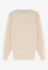 Brunello Cucinelli Wool Crewneck Sweater Beige M2200100CEP23_BURRONEBBIA_70014813