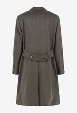 Brunello Cucinelli Double-Breasted Wool Coat Gray MV4679141HC014_Mud_70014742
