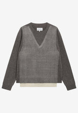 Maison Margiela Memory Crewneck Sweater Gray S50HL0086M13304/T_MARGI-812F