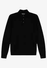 Brunello Cucinelli Knit Polo Sweater Black M2300295CH101_NEROGRIGIOSCURO_70014746