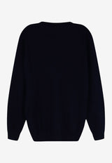 Brunello Cucinelli Wool Crewneck Sweater Navy M2200100CW425_NAVYGRIGIOMEDIO_70014752
