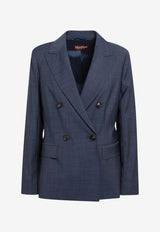 Max Mara Umico Double-Breasted Wool Blazer Blue MSTUMICOWO/T_MAXMS-008
