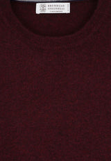 Brunello Cucinelli Wool Cashmere Sweater Burgundy M2200100CNU36_BORGOGNAGRIGIO_70014873