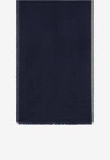 Brunello Cucinelli Wool Cashmere Scarf Blue MSC665ORWO/T_CUCIN-CL616