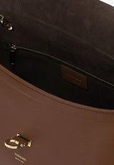 Ferragamo Medium Gancini Grained Leather Shoulder Bag Brown 0796520_e338dba9-51b2-47e1-889f-aaa02ced0aac