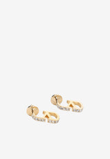 VLogo Crystal Embellished Earrings