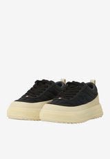 Moncler Altive Nubuck and Nylon Low-Top Sneakers Black L209B4M00150-M7091-999