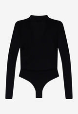 Elisabetta Franchi Jewel Charm Bodysuit Black BK03S66E2110_Black_70281251