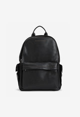Grained Leather Backpack