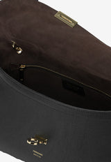 Ferragamo Medium Gancini Grained Leather Shoulder Bag Black 0796247_c68133ce-92db-4b2f-a78f-79ff1070a618