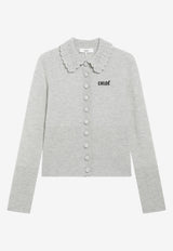 Chloé Knitted Wool Cardigan Gray CH26AMC16711/T_CHLOE-00N