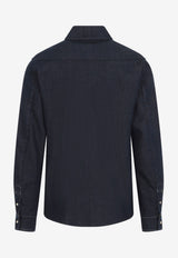 Long-Sleeved Denim Shirt