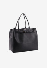 Tom Ford Large Audrey Grained Leather Tote Bag Black L1823LCL429XNAA_BLACK_70013831