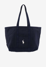 Polo Ralph Lauren Logo Embroidered Denim Tote Bag Blue 405P02124002_NAVYNAVY_70224521