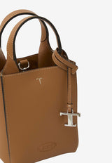 Tod's Micro Hammered Leather Top Handle Bag Brown XBWAPAR0000-QRI-S410
