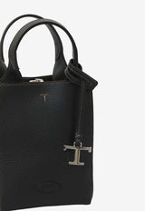 Tod's Micro Hammered Leather Shoulder Bag Black XBWAPAR0000-QRI-B999
