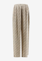 Balenciaga Monogram Flowy Pants Beige A002ABTUL729364_BEIGEBLACK_70281285